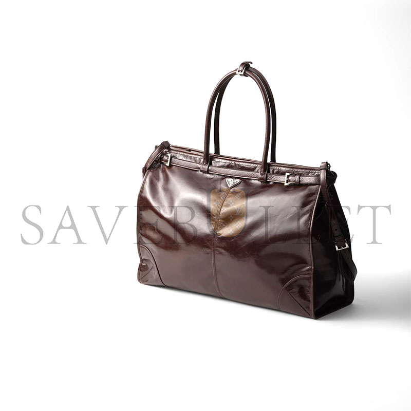 PRADA BONNIE LEATHER TOTE BAG 1BA439 (42*30*12cm)